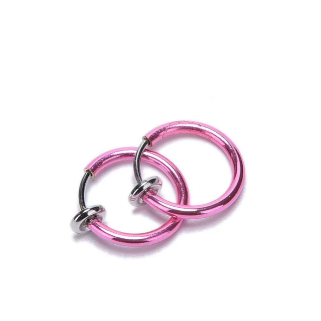 Spring Ear Clip Nose Clip Student Fake Earrings Fake Nose Ring Popular Jewelry Rose Gold - Shop at LoveMi
