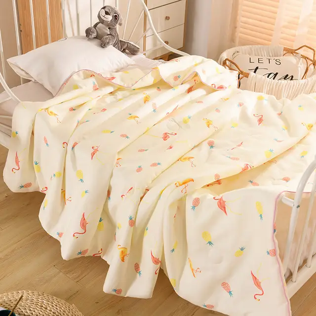 Cotton Double layer Yarn Antibacterial Air conditioning Quilt - Shop at LoveMi
