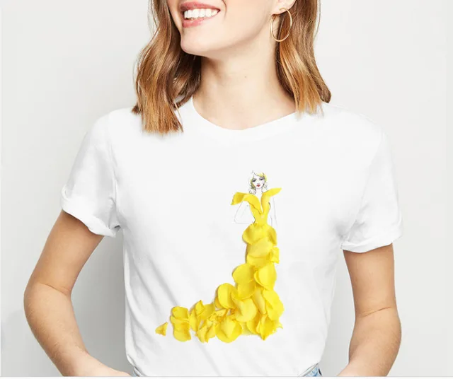 Fashion 3D Flower Skirt Girl Print T Shirt 2Style - Shop at LoveMi