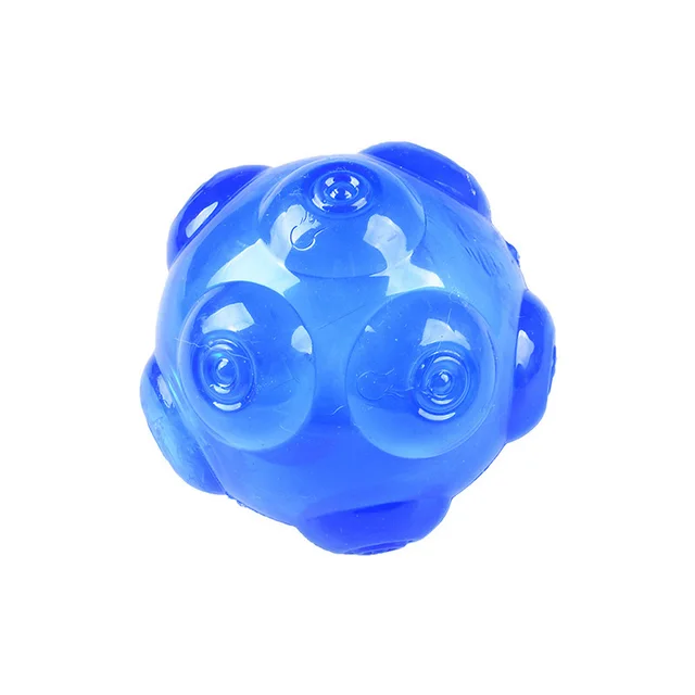 Golden Retriever Molar Bite Resistance Elastic Toy Ball Blue - Shop at LoveMi