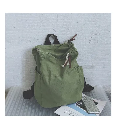 College Style Literary Large capacity Student Schoolbag Men And Women Trend Backpack Green - Shop at LoveMi