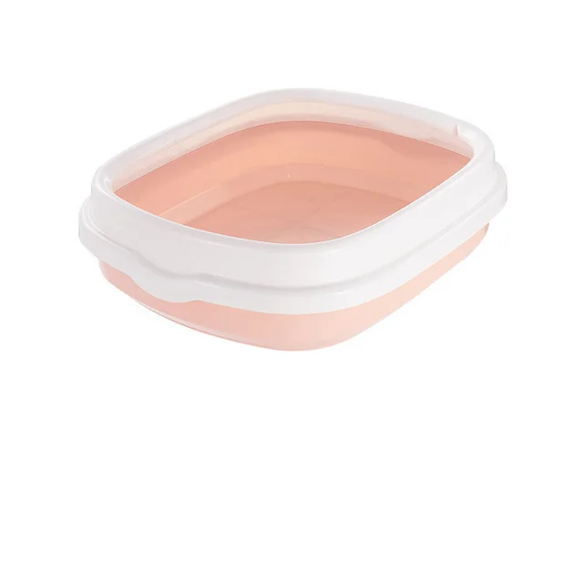 Large Cat Litter Box Detachable Anti splashing Cat Litter Box Cat Pet Supplies Pink - Shop at LoveMi
