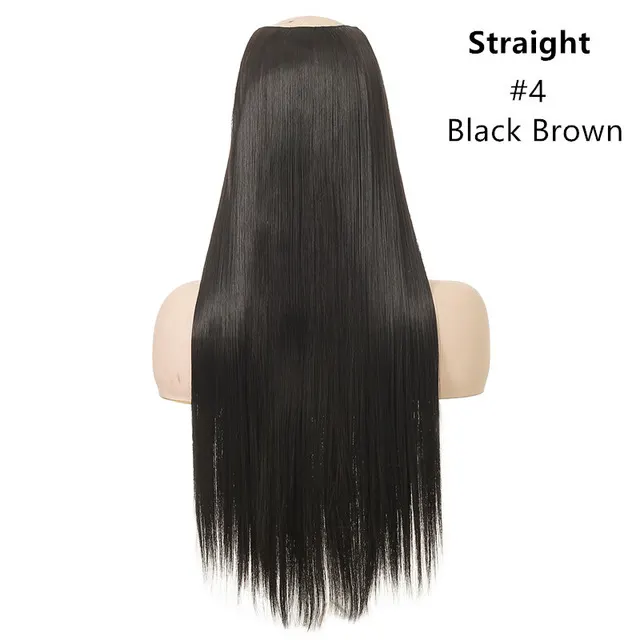 Wig Female One Piece Natural Long Straight Hair 4Style - Shop at LoveMi