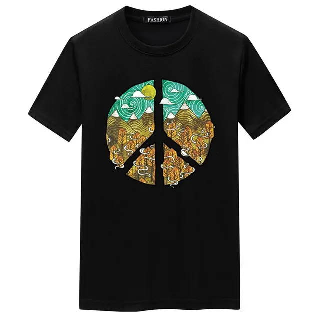 Short Sleeve T shirt Men's Top Half Sleeve Black - Shop at LoveMi