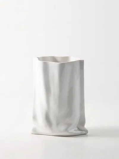 Vase Of Dried Flowers Electroplated Silver Ceramic Vase Floral Soft Decoration 4Color - Shop at LoveMi