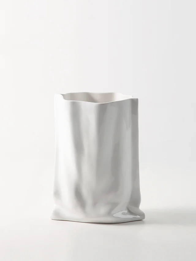 Vase Of Dried Flowers Electroplated Silver Ceramic Vase Floral Soft Decoration 4Color - Shop at LoveMi