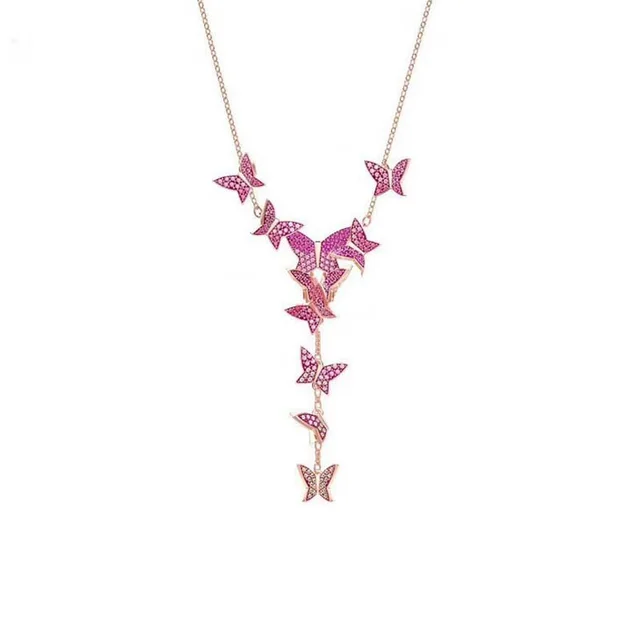 Butterfly Pendant Tassel Necklace Ring Earring - Shop at LoveMi