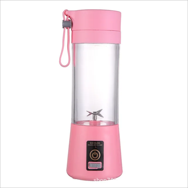 Version Fruit Juicer Electric Mini Portable Small Whirlwind Juice Cup Pink - Shop at LoveMi