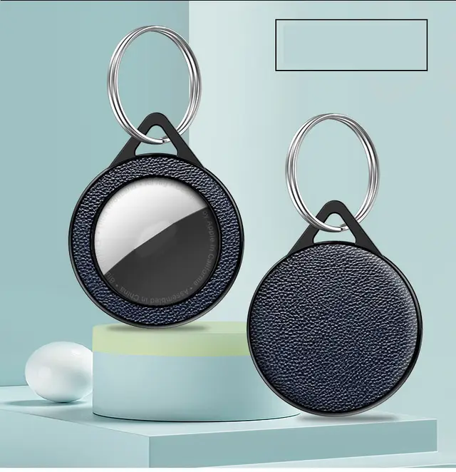 Compatible with Apple, Applicable Apple Airtag Locator Protective Sleeve Airtags First Layer Leather Hard Shell Customized Limited New Tracking Blue - Shop at LoveMi