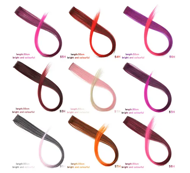 Blowable Color Hair Extension Piece 7Style - Shop at LoveMi