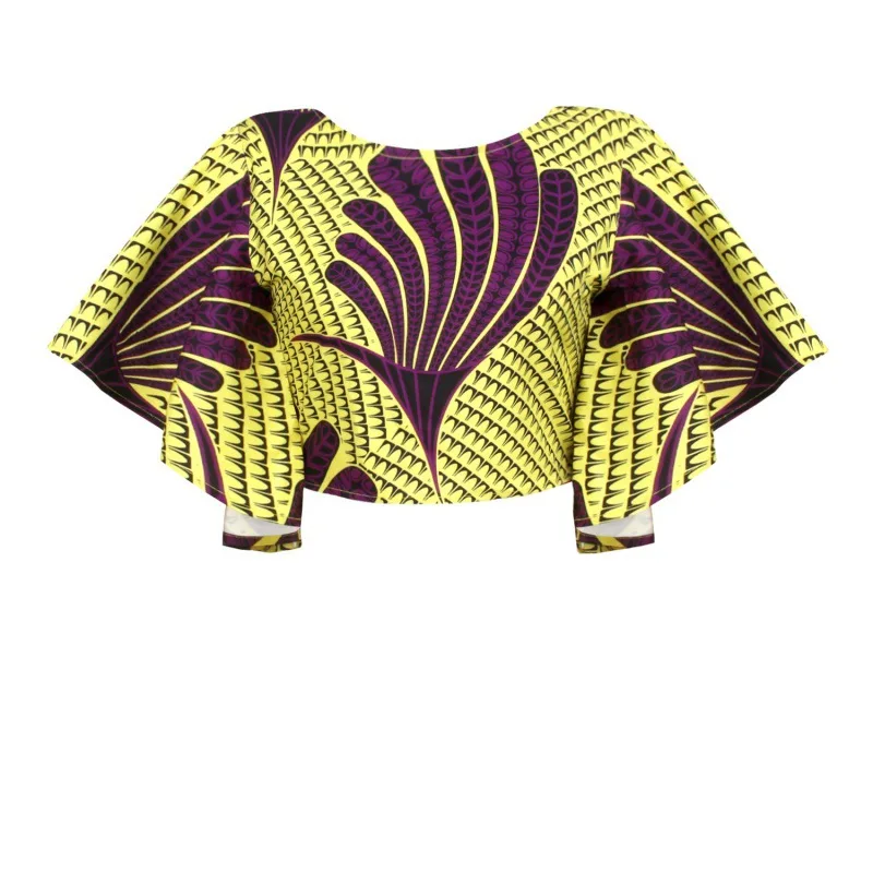 Summer African Wind With Lobed Sleeves Loomed Lady Jacket B Xl - Shop at LoveMi