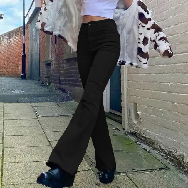 Street Fashion Low rise Stretch Skinny Jeans Black - Shop at LoveMi