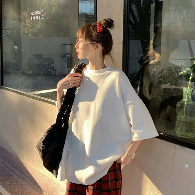 Sweatshirt Autumn Casual Retro Letter Bear Print Striped Patchwork Polo Collar Harajuku Super Dalian Pullover Top White - Shop at LoveMi