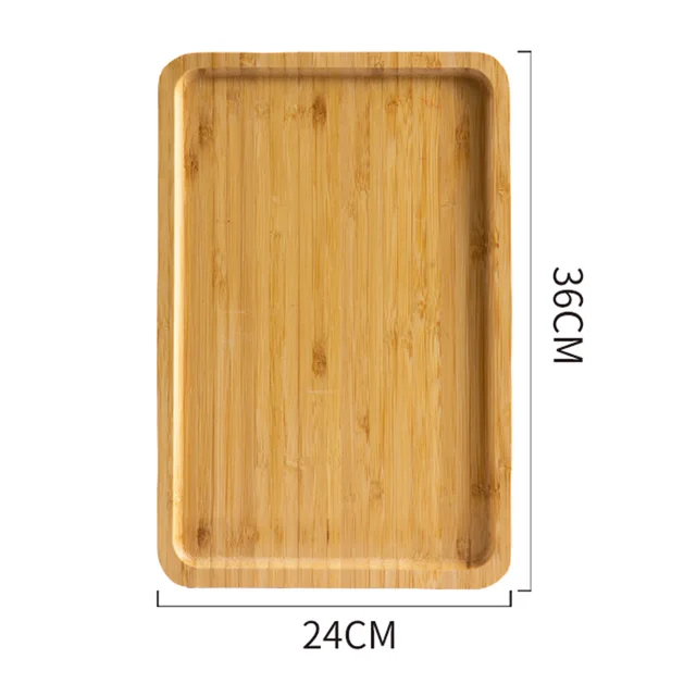 Bamboo Tray Wooden Tray Tea Cup Barbecue Tray 36X24Cm - Shop at LoveMi
