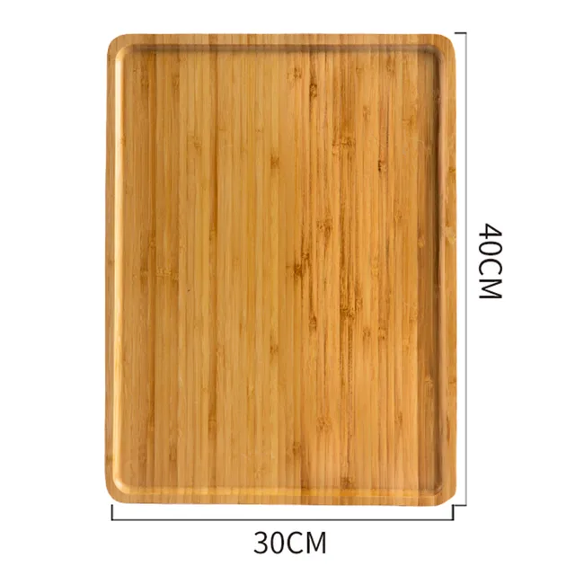 Bamboo Tray Wooden Tray Tea Cup Barbecue Tray 40X30Cm - Shop at LoveMi