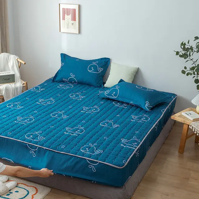 Thickened Dustproof Fixed Quilted Bedspread Waterproof Mattress Cover 13Style - Shop at LoveMi