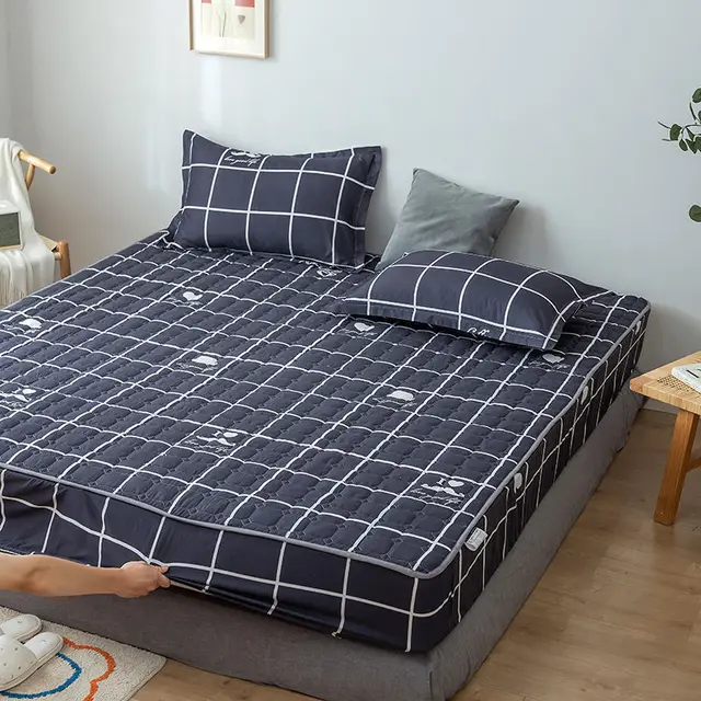 Thickened Dustproof Fixed Quilted Bedspread Waterproof Mattress Cover 5Style - Shop at LoveMi
