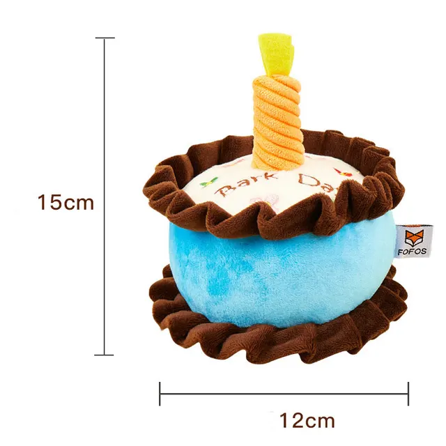 Bite resistant Teething Vocal Catnip Birthday Cake Toy Dog - Shop at LoveMi