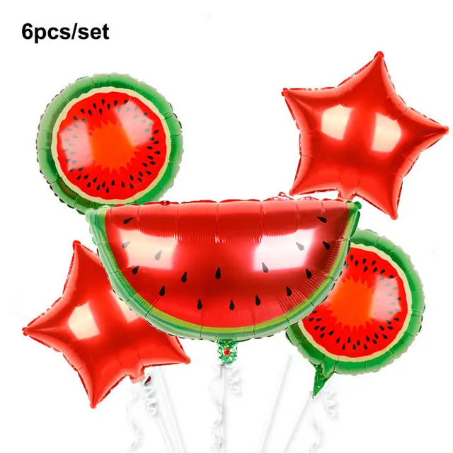 Fruit Set Aluminum Balloons Summer Fruit Party Birthday Decoration Dress Up Balloons Red - Shop at LoveMi