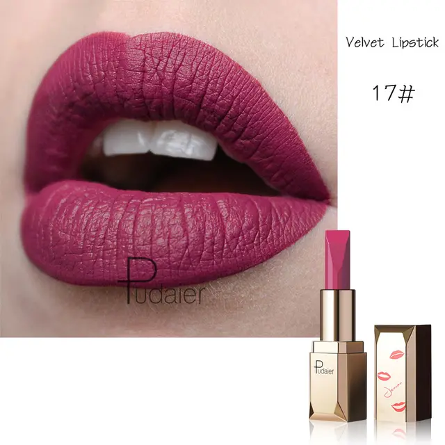 Pudaier Matte Matte Velvet Matte Makeup Star Lipstick Q - Shop at LoveMi