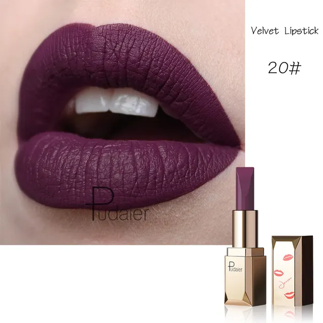 Pudaier Matte Matte Velvet Matte Makeup Star Lipstick T - Shop at LoveMi