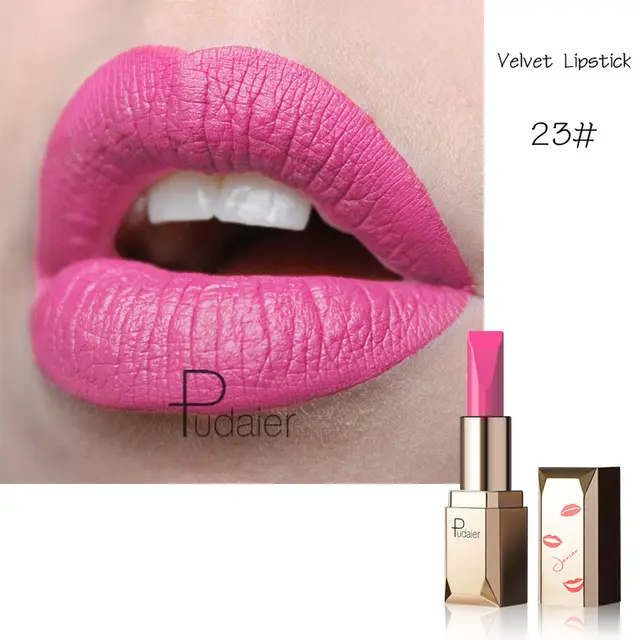 Pudaier Matte Matte Velvet Matte Makeup Star Lipstick W - Shop at LoveMi