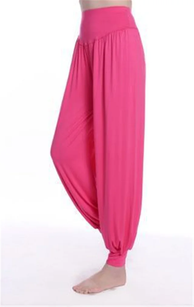 Yoga Pants Bloomers Women's Sports Trousers Rose Red - Shop at LoveMi