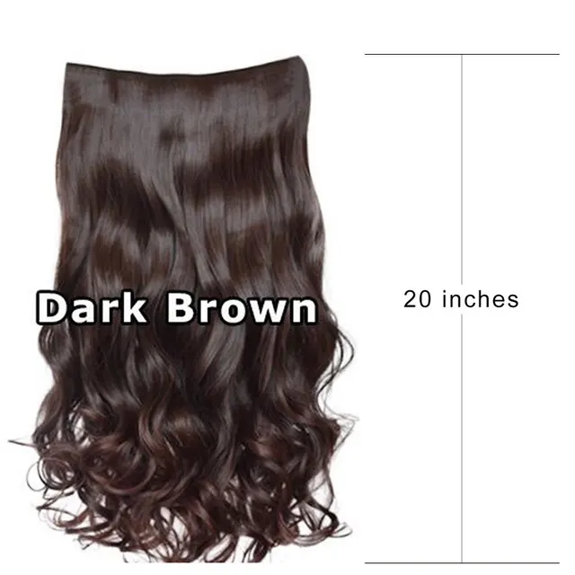 Hair Extension Piece Roll One Piece Europe And America Dark Brown - Shop at LoveMi