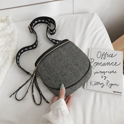 Western Style Simple Shoulder Bag Korean Style Single Shoulder Messenger Black - Shop at LoveMi