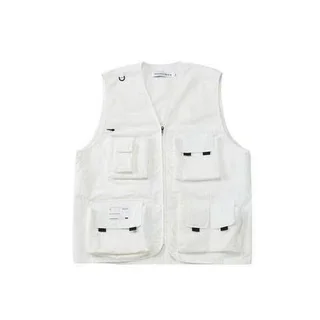 Tooling Vest Thin Section Waistcoat Function Multi-pocket Tactical Vest Jacket - White