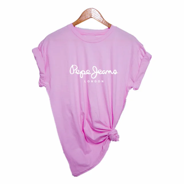 Casual Women'S Printed Letter T Shirt Pink - Shop at LoveMi