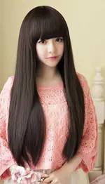 Natural Black Bangs