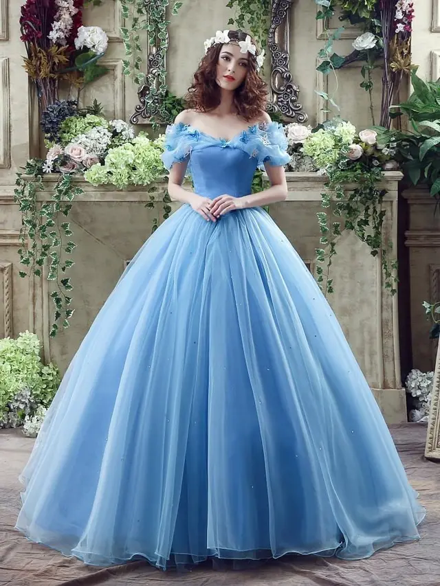 Stage Dress Foreign Trade Wedding Dress Blue - Shop at LoveMi