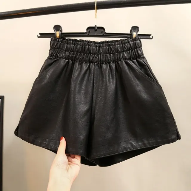 Summer New Korean College Style High Waist Thin Versatile Wide Leg Shorts Women'S Casual Pants Black - Shop at LoveMi