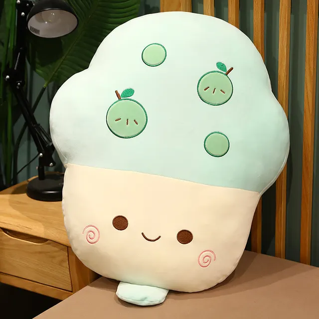 Ice cream Plush Toy Stuffed Food Soft Doll Fruit Pillow Home Sofa Decor Green - Shop at LoveMi
