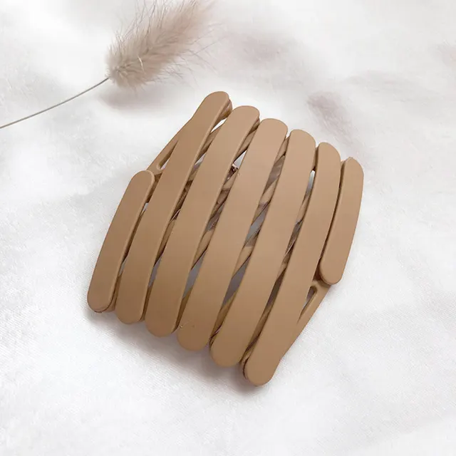 Retractable Folding Headband Women Wash Face Summer With Teeth Pressure Hair Yellow - Shop at LoveMi
