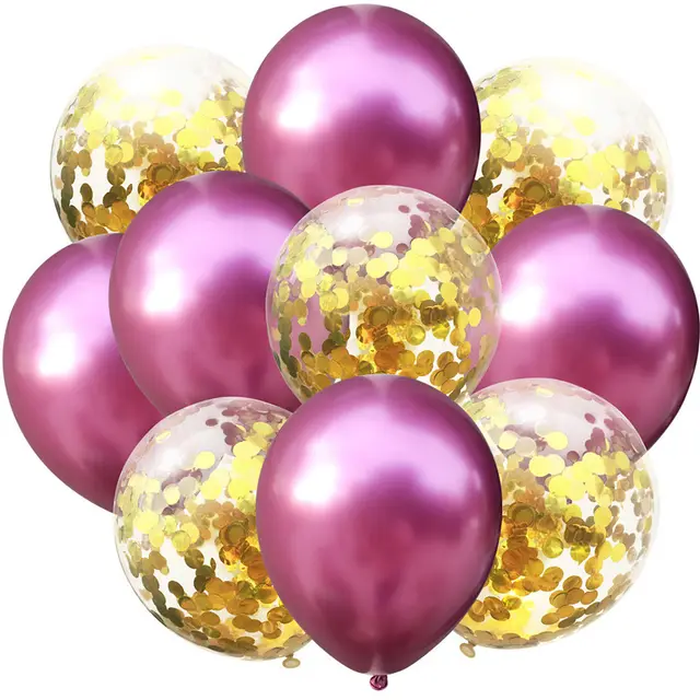Metallic Latex Balloon Sequin Set Christmas Balloon Decoration - Shop at LoveMi