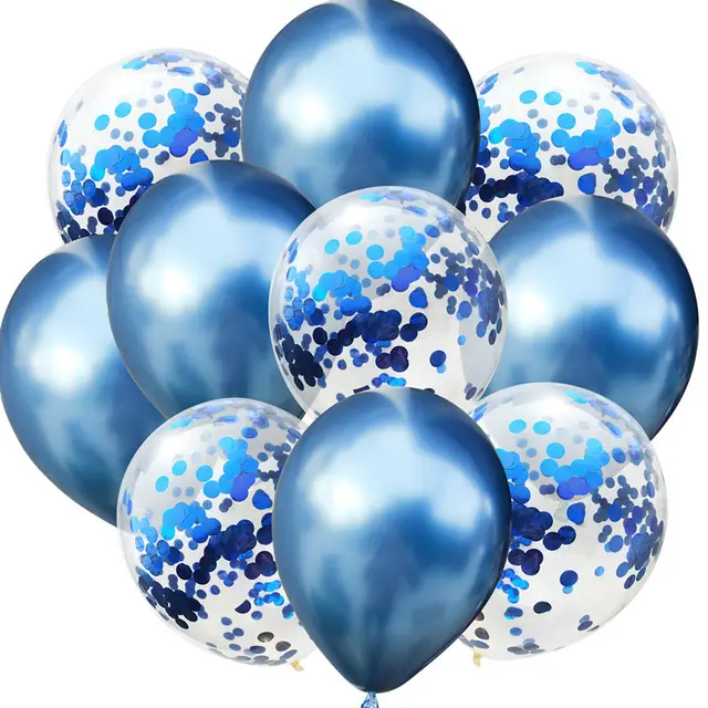 Metallic Latex Balloon Sequin Set Christmas Balloon Decoration H - Shop at LoveMi