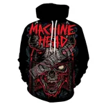 Creative Hands Stretched Skull Head Hooded Sweater - 8 Color-3Xl