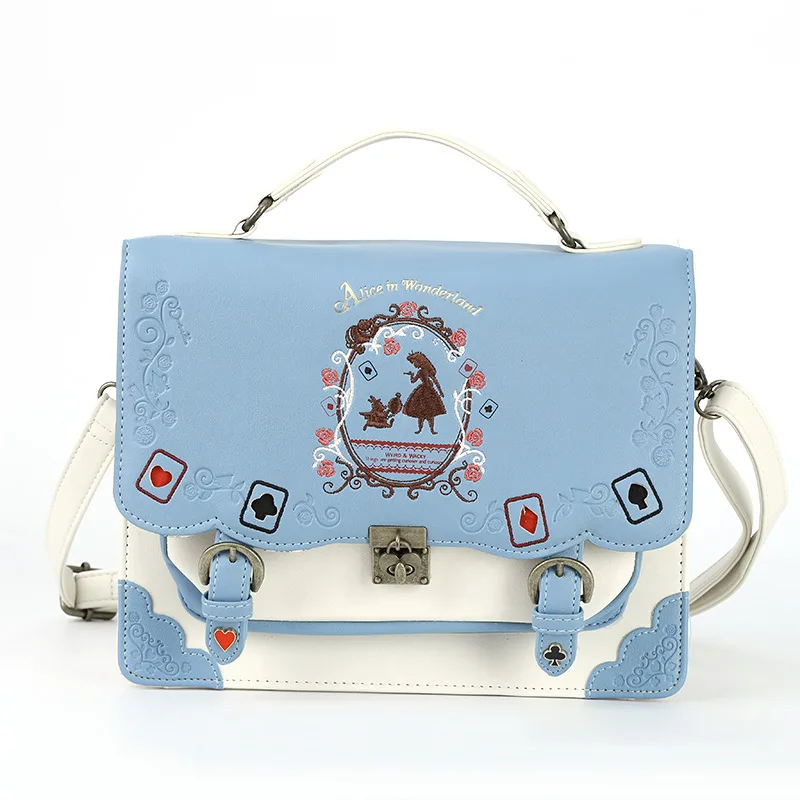 Bag Lolita Style Women Lady Girls Alice In Wonderland Designer Blue - Shop at LoveMi