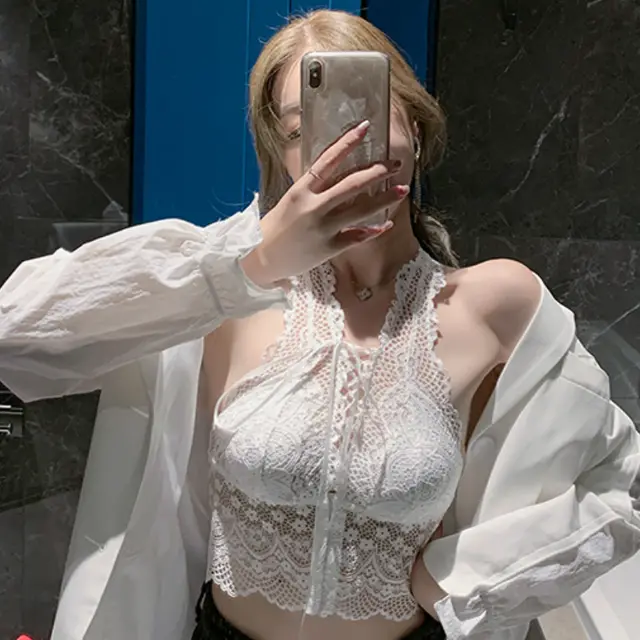 It's Fried Inside Lace Breast Pad Sling White - Shop at LoveMi