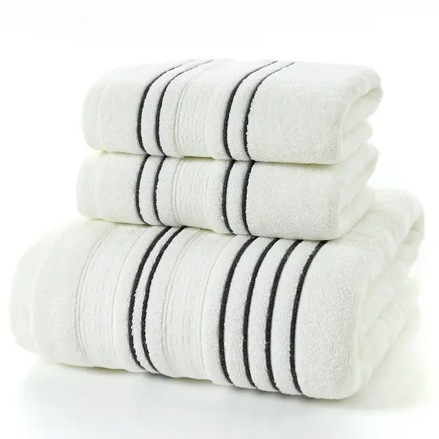 Pure Cotton Thick Soft Absorbent Bath Towel White - Shop at LoveMi