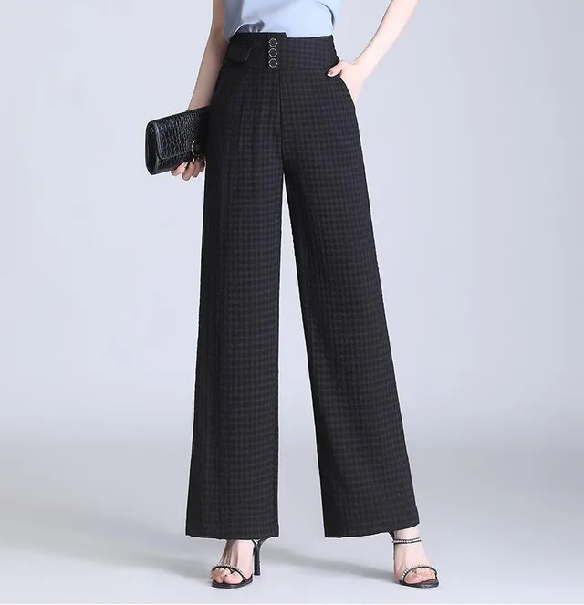 High Waist Cool Wide Leg Pants Black - Shop at LoveMi