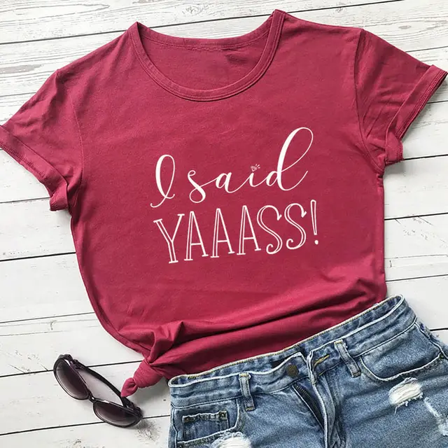 Bride To Be Print T Shirt Cross Border Round Neck Short sleeved Women's Clothing Red Wine - Shop at LoveMi
