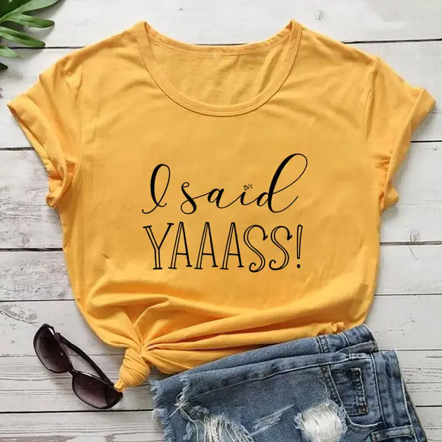 Bride To Be Print T Shirt Cross Border Round Neck Short sleeved Women's Clothing Yellow - Shop at LoveMi