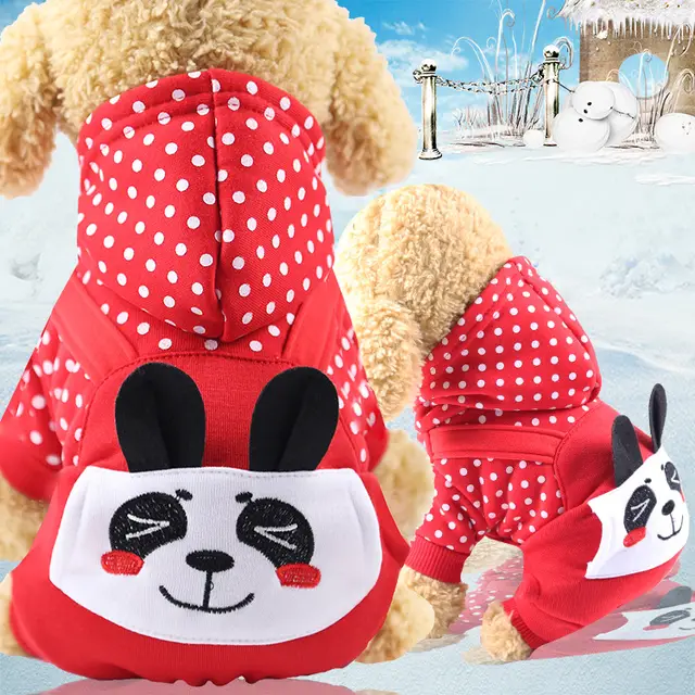 New Year Dog Cat Clothes Accessories Pet Supplies Fall winter Four Legged Cotton padded Clothes 4Style - Shop at LoveMi