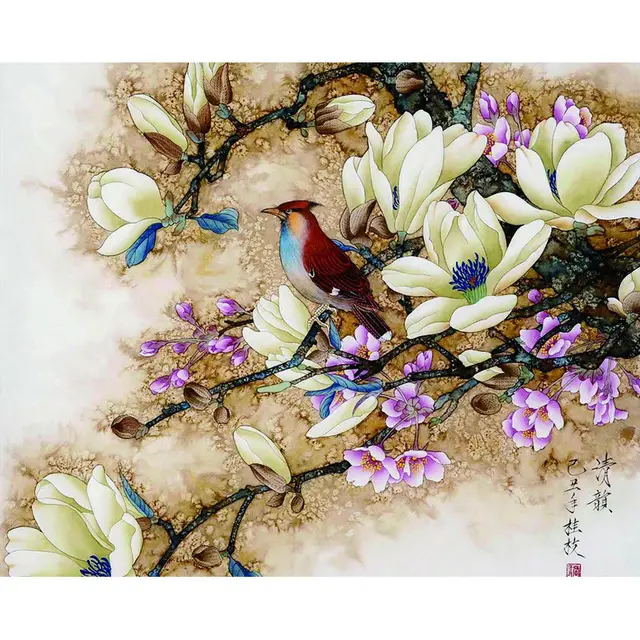 Cross Border Digital Oil Painting Frameless Diy Flowers 4050 Factory Gateway - Shop at LoveMi