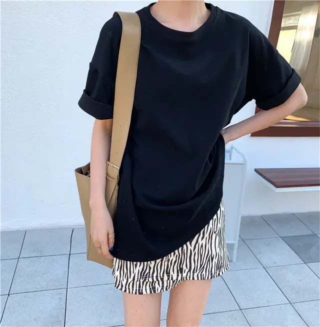 Falling Shoulders Round Neck Slimming Shirt College Style Compassionate - Shop at LoveMi