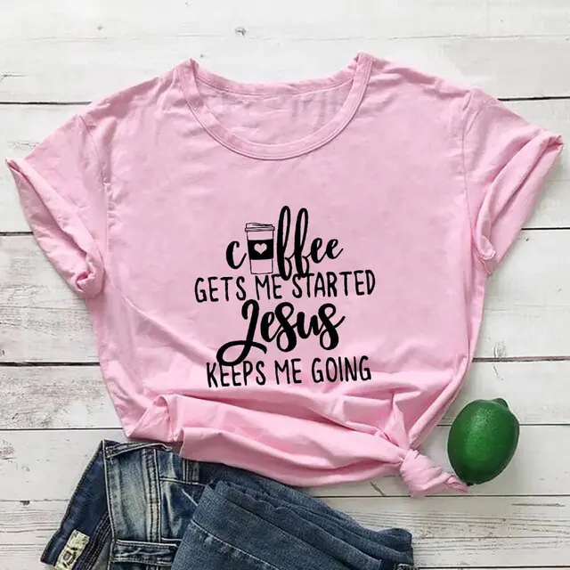 European And American Round Neck Short Sleeve T shirt Pink - Shop at LoveMi