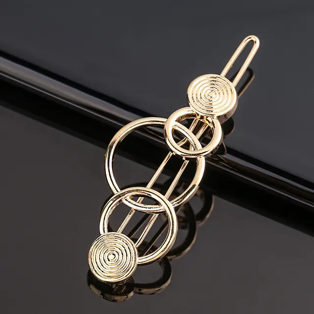 Fashion Metal Love Heart Hair Clip Elegant Star Round Barrette for Women Girls Sweet Hairpins Barrettes Hair Accessories 9Style - Shop at LoveMi